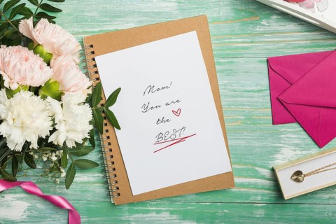 Mother s day card with envelopes