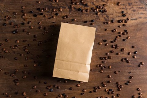 Paper package coffee beans