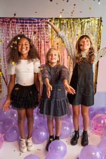 Portrait young girls party