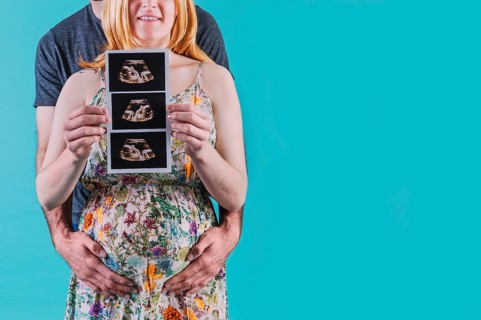 Pregnant woman with husband