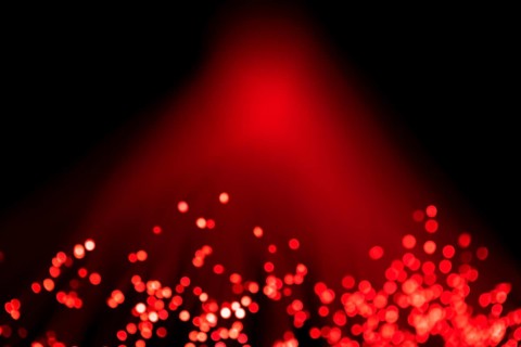 Red light digital optical fiber lights