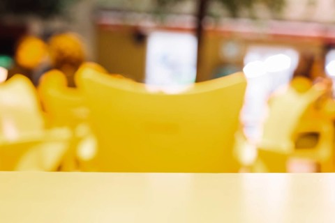 Tabletop blurred background