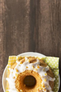 Topped holiday cake from