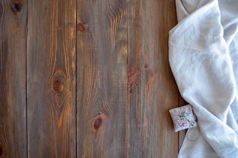 Top view planks old wood cloth
