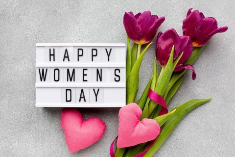 9 march assortment with happy women s day lettering