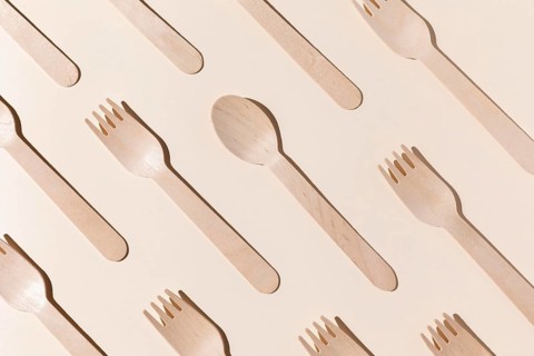Bio cardboard forks spoons