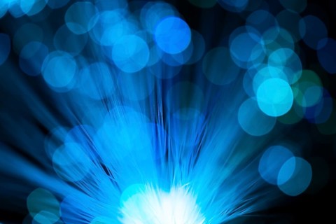 Blue camera dust spots abstract
