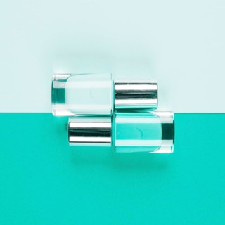 Bottles teal nail polish bottles dual background