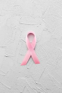 Breast cancer ribbon plaster background