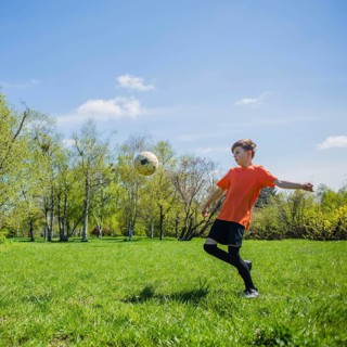 Child ready hit ball