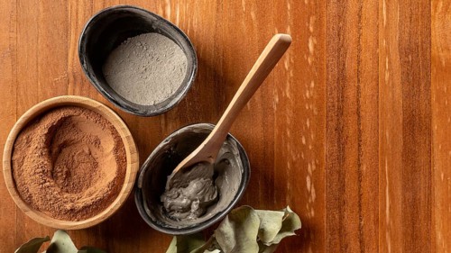 Close up mixture cosmetic powder