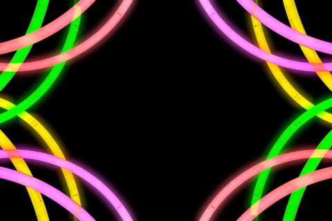 Design made from neon light tube