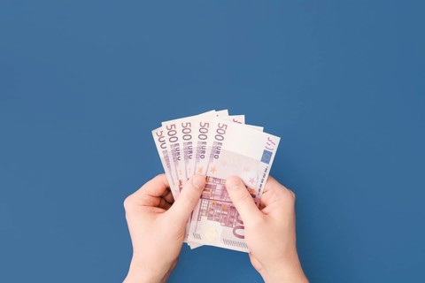 Flat lay economy concept