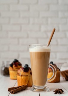 Hot drink cinnamon rolls