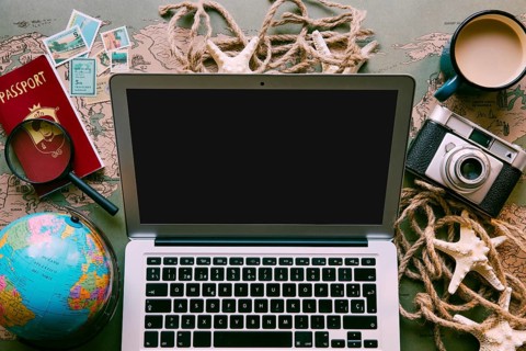 Laptop table tourist