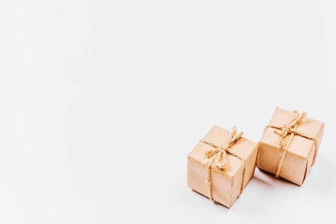 Little classically wrapped gift boxes