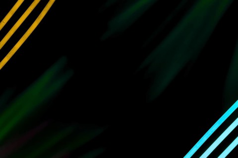 Neon stripes dark background corner