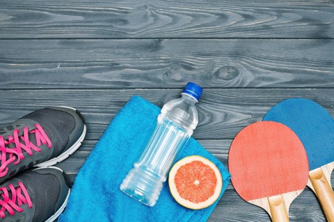 Sport equipment table tennis healthy food