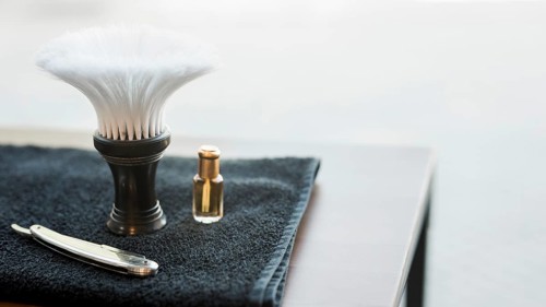 Tools shaving beard desk