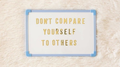 Top view text board soft background