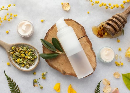 View natural ingredients arrangement