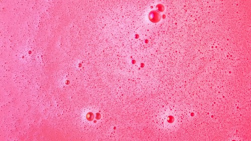 Background pink dissolve bath bomb water