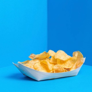 Bag chips ready be served