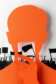 Black lives matter concept with man