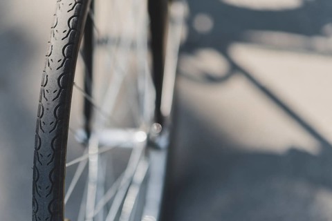 Detail bicycle wheel