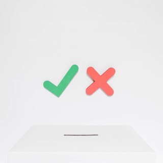 Elections choice concept with copy space
