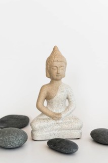 Front view buddha statuette