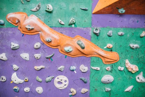 Grips climbing wall