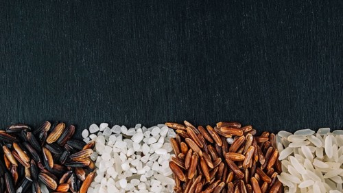 Heaps assorted rice