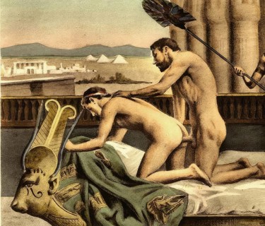 Man and woman having sex