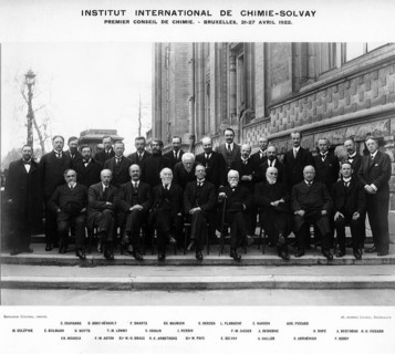 Participants at the Solvay Chemistry Conference. In 1922