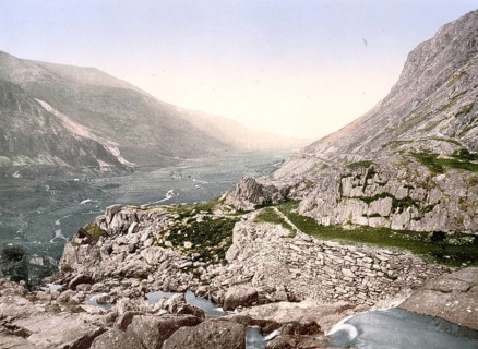 The Nant Ffrancon Pass in Snowdonia