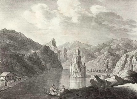 Die Donau am Felsen Barpagey