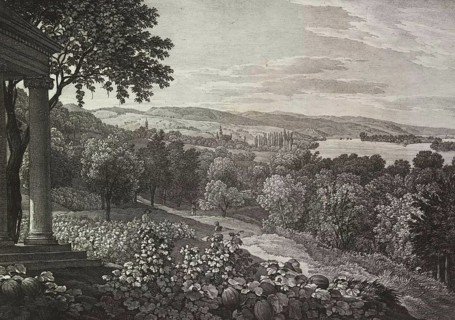 View from the garden of Mr von Marczipaniy at Kamenicz