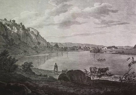 Die Donau bei der Stadt Kelheim