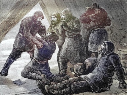 Die Rettung der ueberlebenden Teilnehmer der Nordpolexpedition von Adolphus Greely