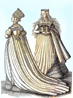 Bride in the wedding dress in Nuremberg in the 16th century
