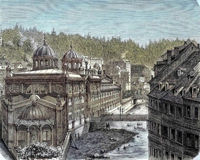 The whirlpool colonnade in Karlovy Vary