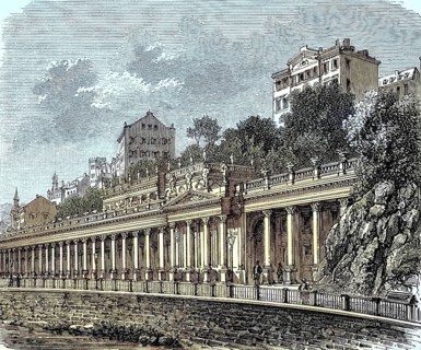 The Mill Fountain Colonnade in Karlovy Vary