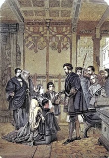 Philippine Welser in front of Ferdinand II