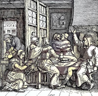Peasants in the brothel in the 17th century