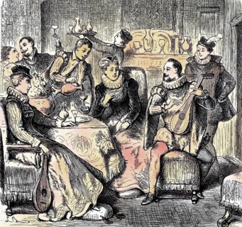 Der Saenger Riccio im Gemach der Koenigin Elisabeth Tudor