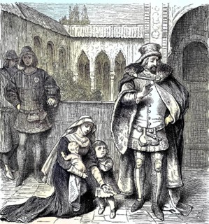Ignez in front of Afonso IV