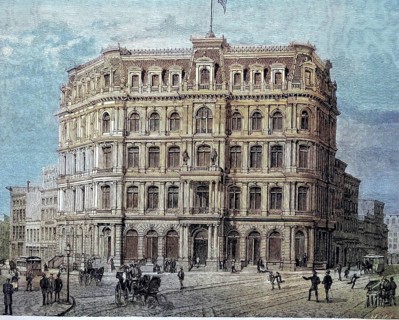 The building of the New York state newspaper