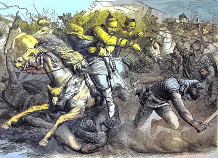The Huns in battle with the Alans or Alani