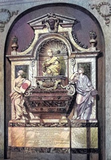 The tomb of Galileo in Santa Croce in Florence